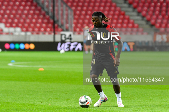 Johan Bakayoko is in action during Belgium vs Israel: matchday 1 of UEFA Nations League 2024-2025, in Debrecen, Hungary, on September 6, 202...