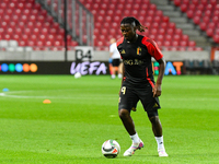 Johan Bakayoko is in action during Belgium vs Israel: matchday 1 of UEFA Nations League 2024-2025, in Debrecen, Hungary, on September 6, 202...