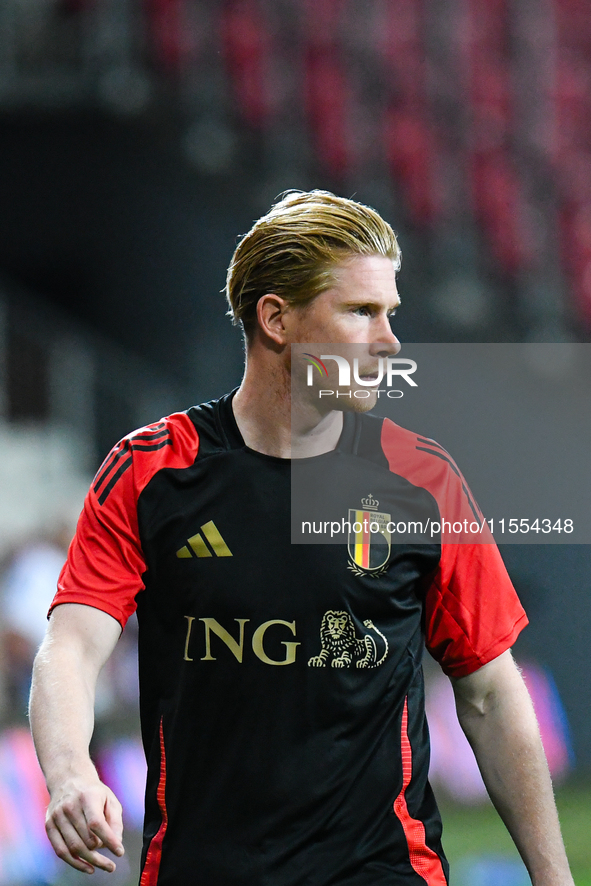 Kevin De Bruyne during Belgium vs Israel: matchday 1 of UEFA Nations League 2024-2025, in Debrecen, Hungary, on September 6, 2024, at Nagyer...