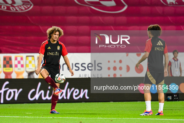 Wout Faes during Belgium vs Israel: matchday 1 of UEFA Nations League 2024-2025, in Debrecen, Hungary, on September 6, 2024, at Nagyerdei St...