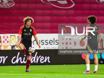 Wout Faes during Belgium vs Israel: matchday 1 of UEFA Nations League 2024-2025, in Debrecen, Hungary, on September 6, 2024, at Nagyerdei St...