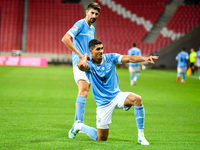 Anan Khalaili celebrates during the Belgium vs Israel match on matchday 1 of the UEFA Nations League 2024-2025 at Nagyerdei Stadion in Debre...