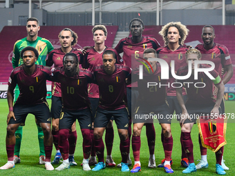 Players of Belgium during Belgium vs. Israel: matchday 1 of UEFA Nations League 2024-2025, in Debrecen, Hungary, on September 6, 2024, at Na...