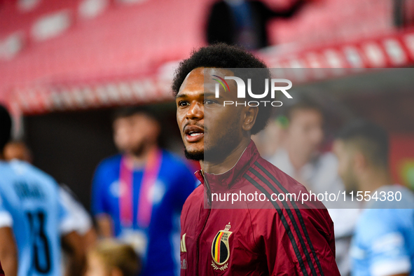 Portrait of Lois Openda during Belgium vs Israel: matchday 1 of UEFA Nations League 2024-2025, in Debrecen, Hungary, on September 6, 2024, a...