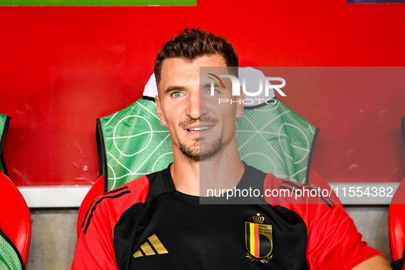 Portrait of Thomas Meunier during Belgium vs Israel: matchday 1 of UEFA Nations League 2024-2025, in Debrecen, Hungary, on September 6, 2024...