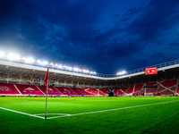 General view of Nagyerdei Stadion during Belgium vs Israel: matchday 1 of UEFA Nations League 2024-2025, in Debrecen, Hungary, on September...