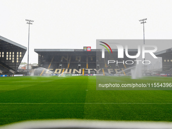 General view inside Meadow Lane, home to Notts County, during the Sky Bet League 2 match between Notts County and Accrington Stanley in Nott...