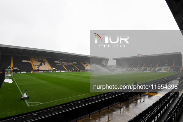 General view inside Meadow Lane, home to Notts County, during the Sky Bet League 2 match between Notts County and Accrington Stanley in Nott...