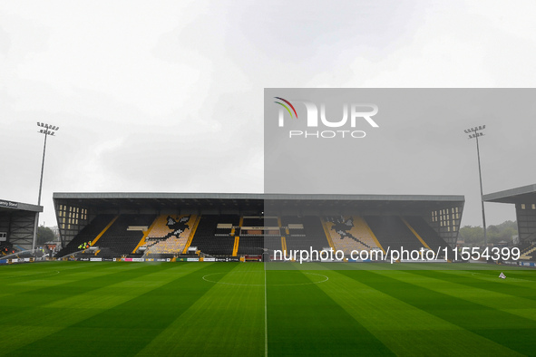 General view inside Meadow Lane, home to Notts County, during the Sky Bet League 2 match between Notts County and Accrington Stanley in Nott...