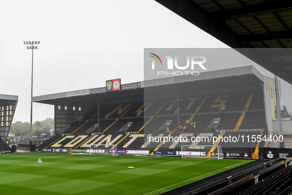 General view inside Meadow Lane, home to Notts County, during the Sky Bet League 2 match between Notts County and Accrington Stanley in Nott...