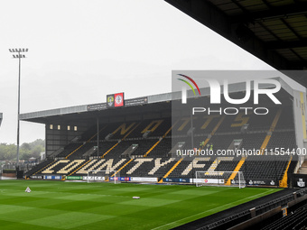 General view inside Meadow Lane, home to Notts County, during the Sky Bet League 2 match between Notts County and Accrington Stanley in Nott...