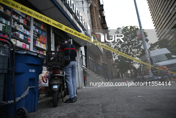 A 35-year-old man is wounded after being shot in the chest in Bronx, New York, United States, on September 6, 2024. On Friday afternoon at a...