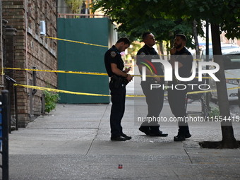 A 35-year-old man is wounded after being shot in the chest in Bronx, New York, United States, on September 6, 2024. On Friday afternoon at a...