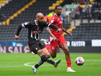 David McGoldrick of Notts County shoots at goal during the Sky Bet League 2 match between Notts County and Accrington Stanley at Meadow Lane...