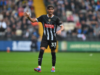 George Abbott of Notts County gestures during the Sky Bet League 2 match between Notts County and Accrington Stanley at Meadow Lane in Notti...