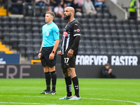 David McGoldrick of Notts County celebrates scoring his second goal during the Sky Bet League 2 match between Notts County and Accrington St...