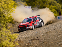 Yohan Rossel and co-driver Arnaud Dunand of the team AEC - DG Sport Competition Citroen C3 face the second day of the race during the FIA Wo...