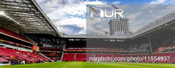 The stadium overview during the match between the Netherlands and Bosnia and Herzegovina at the Philips Stadium for the UEFA Nations League,...