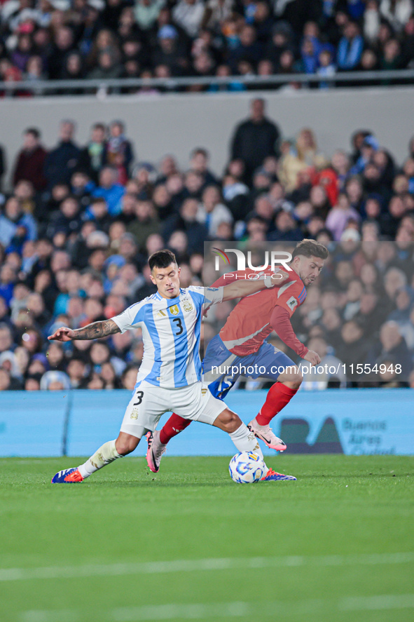 The Argentine National Team returns to the South American Qualifiers facing Chile at the Monumental Stadium in Buenos Aires, Argentina, on S...