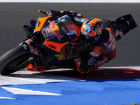 Jack Miller of Australia and Red Bull KTM Factory Racing rides on track during the qualifying session of MotoGP of San Marino at Misano Worl...