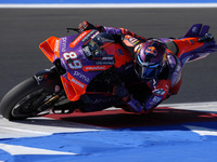 Jorge Martin of Spain and Prima Pramac Racing rides on track during the Qualify of MotoGP of San Marino at Misano World Circuit in Misano Ad...