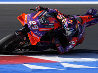 Jorge Martin of Spain and Prima Pramac Racing rides on track during the Qualify of MotoGP of San Marino at Misano World Circuit in Misano Ad...