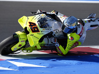 Fabio Di Giannantonio of Italy and Pertamina Enduro VR46 Racing Team rides on track during the Qualify of MotoGP Of San Marino at Misano Wor...