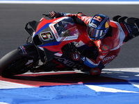 Stefan Bradl of Germany and the HRC Test Team rides on track during the qualifying session of MotoGP of San Marino at Misano World Circuit i...