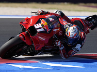 Pedro Acosta of Spain and Red Bull GASGAS Tech3 rides on track during the Qualify of MotoGP of San Marino at Misano World Circuit in Misano...