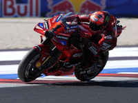 Francesco Bagnaia of Italy and Ducati Lenovo Team rides on track during the Qualify of MotoGP Of San Marino at Misano World Circuit in Misan...