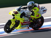 Fabio Di Giannantonio of Italy and Pertamina Enduro VR46 Racing Team rides on track during the Qualify of MotoGP Of San Marino at Misano Wor...