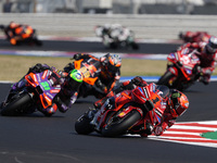 Francesco Bagnaia of Italy and Ducati Lenovo Team rides on track during the Sprint Race of MotoGP of San Marino at Misano World Circuit in M...