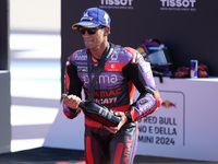 Jorge Martin of Spain and Prima Pramac Racing celebrate the victory of the Sprint Race of MotoGP Of San Marino at Misano World Circuit in Mi...