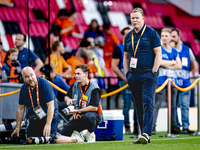 Netherlands trainer Ronald Koeman during the match between the Netherlands and Bosnia and Herzegovina at the Philips Stadium for the UEFA Na...