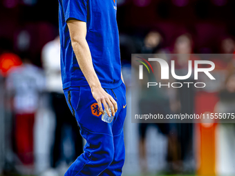 Netherlands defender Jan-Paul van Hecke plays during the match between the Netherlands and Bosnia and Herzegovina at the Philips Stadium for...