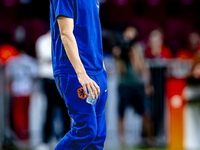 Netherlands defender Jan-Paul van Hecke plays during the match between the Netherlands and Bosnia and Herzegovina at the Philips Stadium for...