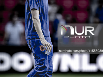 Netherlands defender Jan-Paul van Hecke plays during the match between the Netherlands and Bosnia and Herzegovina at the Philips Stadium for...