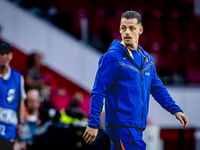 Netherlands goalkeeper Nick Olij during the match between the Netherlands and Bosnia and Herzegovina at the Philips Stadium for the UEFA Nat...