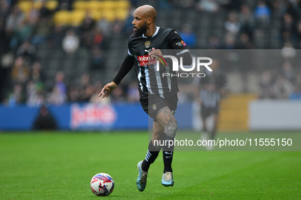 David McGoldrick of Notts County during the Sky Bet League 2 match between Notts County and Accrington Stanley at Meadow Lane in Nottingham,...