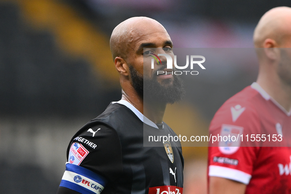 David McGoldrick of Notts County during the Sky Bet League 2 match between Notts County and Accrington Stanley at Meadow Lane in Nottingham,...