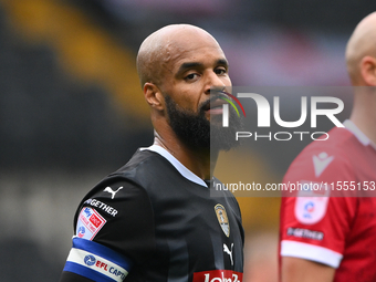 David McGoldrick of Notts County during the Sky Bet League 2 match between Notts County and Accrington Stanley at Meadow Lane in Nottingham,...