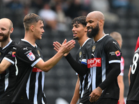 Lewis Macari of Notts County and David McGoldrick of Notts County celebrate during the Sky Bet League 2 match between Notts County and Accri...