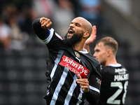 David McGoldrick of Notts County celebrates after scoring a goal to make it 2-0 during the Sky Bet League 2 match between Notts County and A...