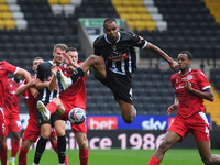 Jacob Bedeau of Notts County is in action during the Sky Bet League 2 match between Notts County and Accrington Stanley at Meadow Lane in No...