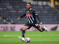 Jevani Brown of Notts County lines up a shot at goal during the Sky Bet League 2 match between Notts County and Accrington Stanley at Meadow...