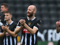 Curtis Edwards of Notts County celebrates victory during the Sky Bet League 2 match between Notts County and Accrington Stanley at Meadow La...