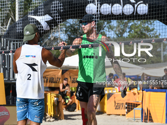 #2 LUPO D. - #1 ZAYTSEV I. (Green) vs #1 SACRIPANTI M. - #2 TITTA G. (White) during the 16/8 final of Fonzies Campionato Italiano Assoluti F...