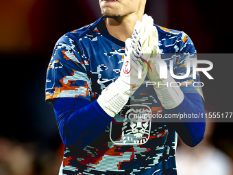 Netherlands goalkeeper Bart Verbruggen during the match between the Netherlands and Bosnia and Herzegovina at the Philips Stadium for the UE...