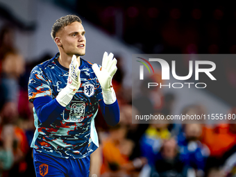 Netherlands goalkeeper Bart Verbruggen during the match between the Netherlands and Bosnia and Herzegovina at the Philips Stadium for the UE...