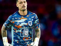 Netherlands goalkeeper Nick Olij during the match between the Netherlands and Bosnia and Herzegovina at the Philips Stadium for the UEFA Nat...